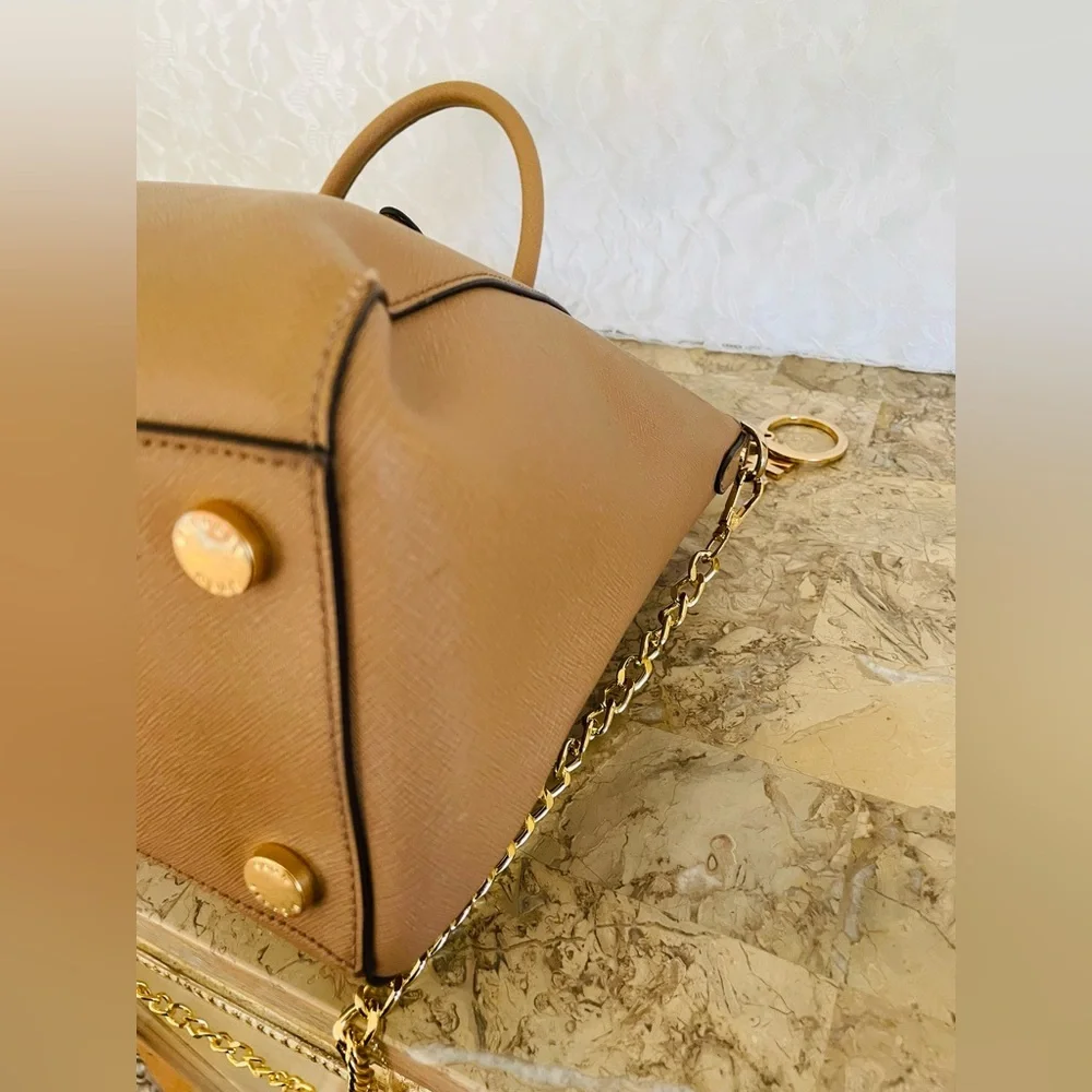 MICHAEL KORS satchel color crossgrain leather crossgrain satchel shoulder bag